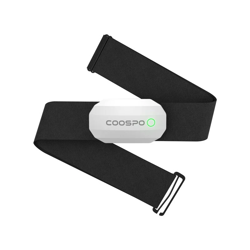 COOSPO H808S 心拍センサー 胸部ベルトタイプ Bluetooth & ANT+ ビープ音 LED点灯 アプリ